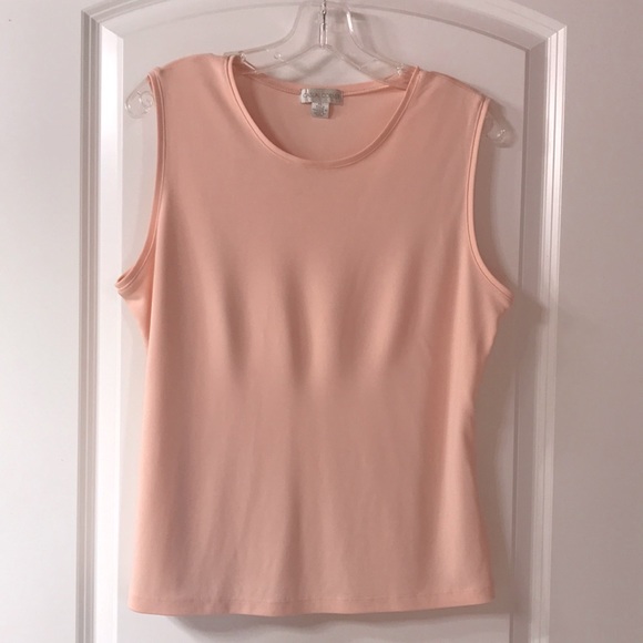 Casual Corner Tops - Peach tank, Casual Corner, XL, gently worn.